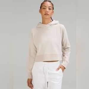 NWT Lululemon Loungeful Crop Hoodie *sparkle - size 6